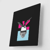 ~Baby Hat~ WALL CLOCK, KÜMMERN SIE ES! Quadratische Wanduhr (Winkel)