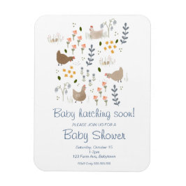 Baby Hatching Soon Chicken Baby Dusche Einladung Magnet