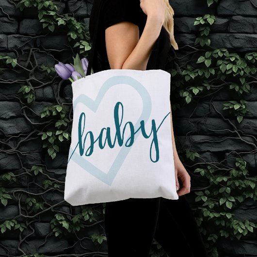 Baby Heart | Aquamarin Mitternacht Green Geblüht C Tasche
