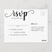 Baby Heart | Dusty Blue Shower or Reveal Response Postkarte (Rückseite)