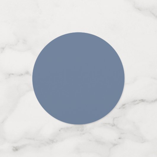 Baby Heart | Dusty Slate Blue Blühe Script Konfetti (Klein Vorderseite)