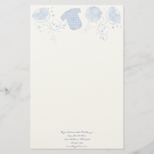 Baby Heart Rattle Raute Onsie Pink Briefpapier (Vorderseite)