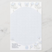 Baby Heart Rattle Raute Onsie Pink Briefpapier (Vorderseite)