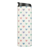Baby Hearts Pattern – Soft Cute Love Design Thermosbecher (Nach rechts gedreht)