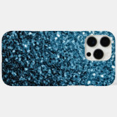 Baby hellblaues falsches Glitter Funkeln Case-Mate iPhone Hülle (Rückseite (Horizontal))