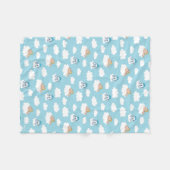 Baby Hercules and Pegasus Cloud Pattern Fleece Bla (Vorderseite (Horizontal))