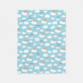 Baby Hercules and Pegasus Cloud Pattern Fleece Bla (Vorderseite)