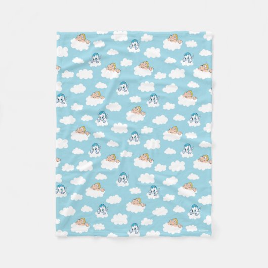 Baby Hercules and Pegasus Cloud Pattern Fleece Bla (Vorderseite)