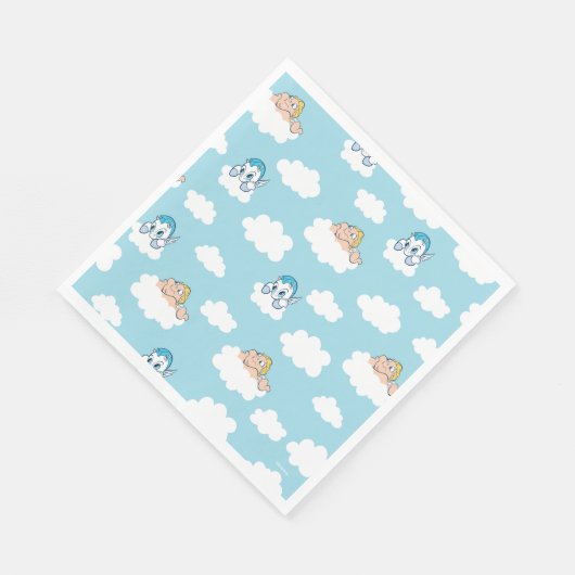Baby Hercules and Pegasus Cloud Pattern Napkins Serviette (Ecke)