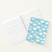 Baby Hercules and Pegasus Cloud Pattern Notebook Notizblock (Innenseite)