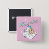 Baby Hercules and Pegasus on a Cloud Button (Vorne & Hinten)