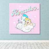 Baby Hercules and Pegasus on a Cloud Canvas Print Leinwanddruck (Insitu (Holzboden))