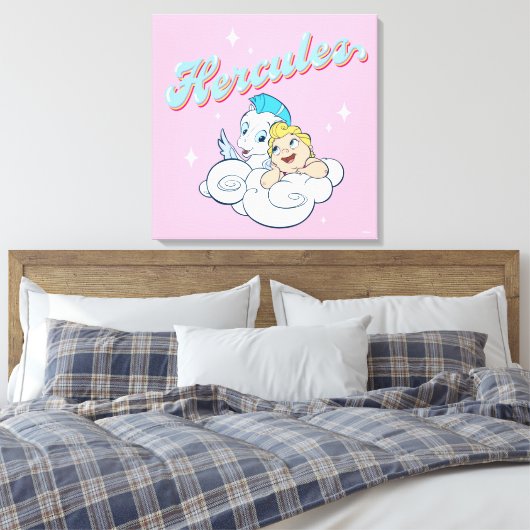 Baby Hercules and Pegasus on a Cloud Canvas Print Leinwanddruck (Insitu (Schlafzimmer))