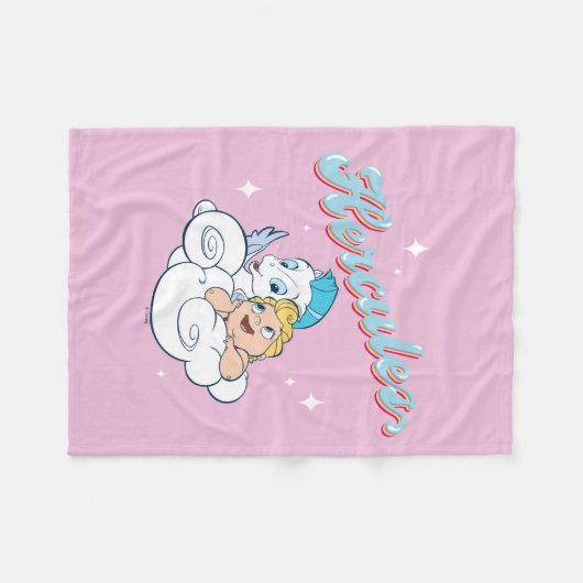 Baby Hercules and Pegasus on a Cloud Fleece Blanke (Vorderseite (Horizontal))