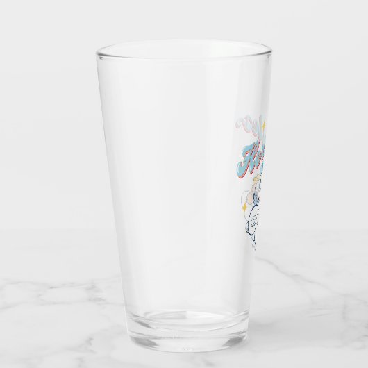 Baby Hercules and Pegasus on a Cloud Glass Glas (Rechts)