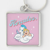 Baby Hercules and Pegasus on a Cloud Keychain Schlüsselanhänger (Vorne)