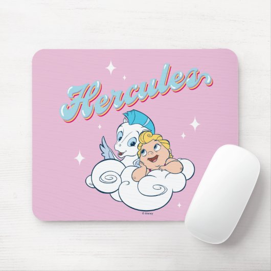 Baby Hercules and Pegasus on a Cloud Mouse Pad Mousepad (Mit Mouse)