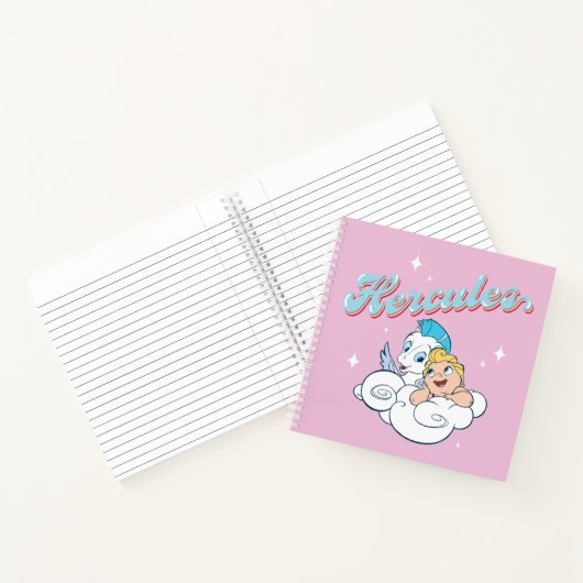 Baby Hercules and Pegasus on a Cloud Notebook Notizblock (Innenseite)