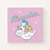 Baby Hercules and Pegasus on a Cloud Notebook Notizblock (Rückseite)