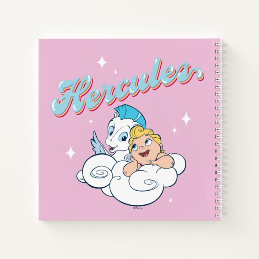 Baby Hercules and Pegasus on a Cloud Notebook Notizblock (Rückseite)