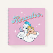 Baby Hercules and Pegasus on a Cloud Notebook Notizblock (Vorderseite)