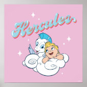 Baby Hercules and Pegasus on a Cloud Poster (Vorne)