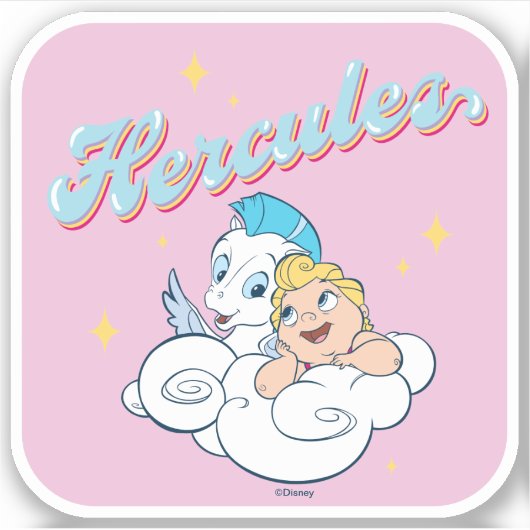 Baby Hercules and Pegasus on a Cloud Sticker (Vorderseite)