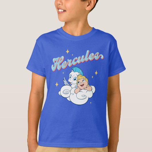 Baby Hercules and Pegasus on a Cloud T-Shirt (Vorderseite)