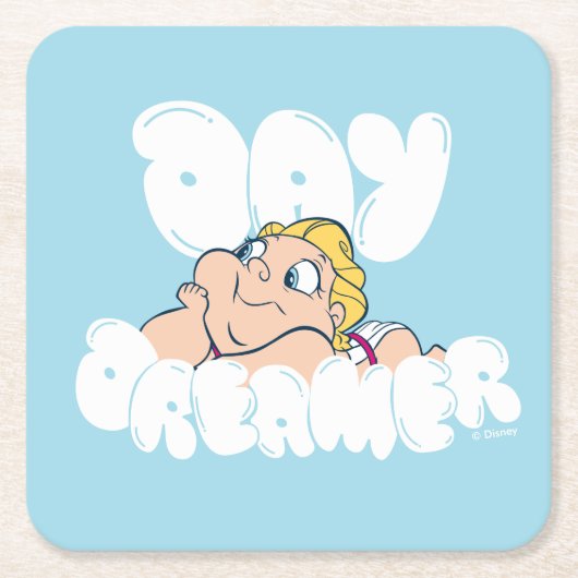 Baby Hercules - Day Dreamer Square Paper Coaster Rechteckiger Pappuntersetzer (Vorderseite)