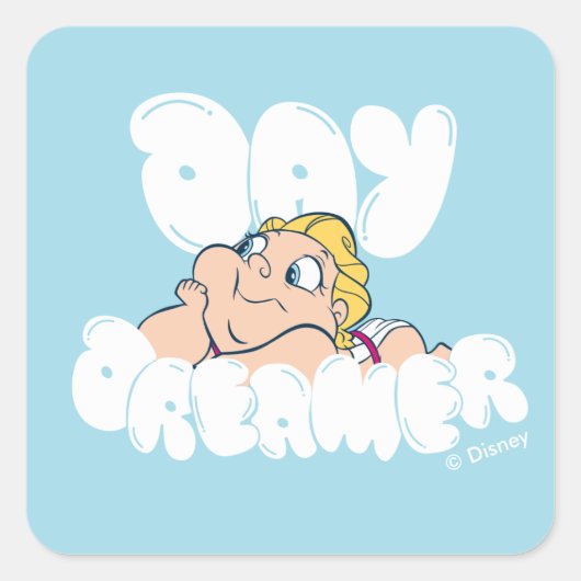 Baby Hercules - Day Dreamer Square Sticker (Vorderseite)