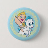 Baby Hercules Riding Pegasus Button (Vorderseite)