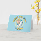 Baby Hercules Riding Pegasus Card Karte (Gelbe Blume)