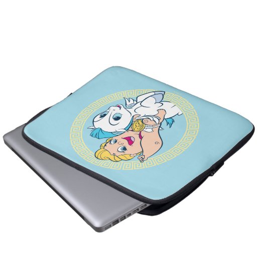 Baby Hercules Riding Pegasus Laptop Sleeve (Vorne Knopf)