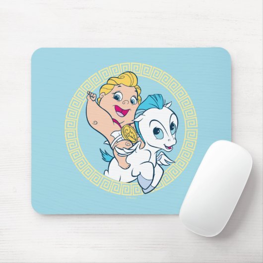 Baby Hercules Riding Pegasus Mouse Pad Mousepad (Mit Mouse)