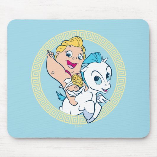 Baby Hercules Riding Pegasus Mouse Pad Mousepad (Vorne)