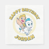 Baby Hercules Riding Pegasus Napkins Serviette (Vorderseite)