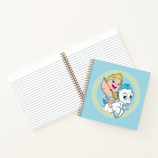 Baby Hercules Riding Pegasus Notebook Notizblock (Innenseite)