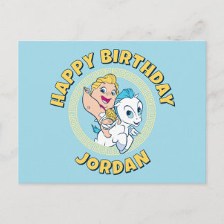 Baby Hercules Riding Pegasus Postcard Postkarte