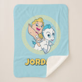 Baby Hercules Riding Pegasus Sherpa Blanket Sherpadecke (Vorderseite)