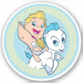 Baby Hercules Riding Pegasus Sticker (Vorderseite)
