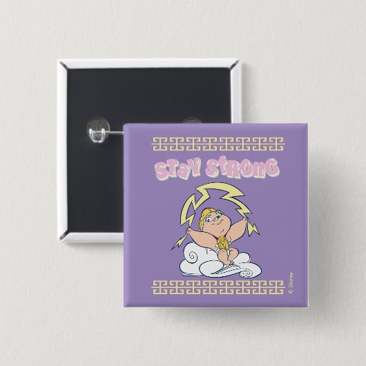 Baby Hercules - Stay Strong Button (Vorne & Hinten)