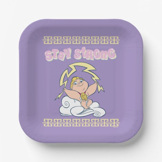 Baby Hercules - Stay Strong Paper Plates Pappteller (Vorderseite)