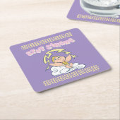Baby Hercules - Stay Strong Square Paper Coaster Rechteckiger Pappuntersetzer (angewinkelt)