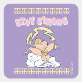 Baby Hercules - Stay Strong Square Sticker (Vorderseite)