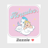 Baby Herkules und Pegasus auf einer Wolke Sticker (Blatt)