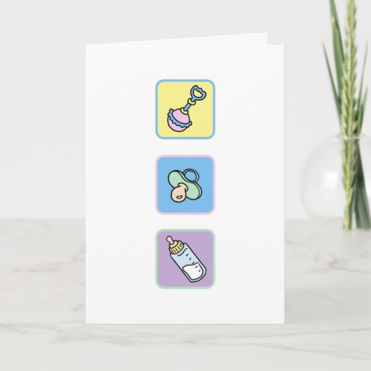 Baby Herzlichen Glückwunsch an neue Eltern Karte (Vorderseite)