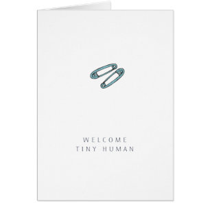 Baby Herzlichen Glückwunsch   Blue Diaper Buttons 