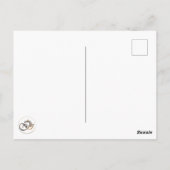 Baby Hexe Halloween Postkarte (Rückseite)