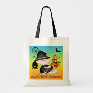Baby-Hexe meine 1. Halloween-Taschen Tragetasche