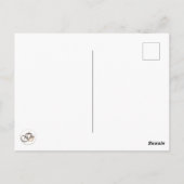 Baby Hexe mit Geist Postkarte (Rückseite)